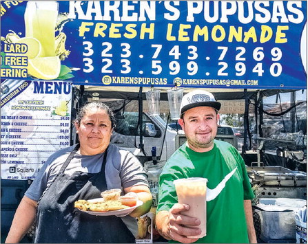 Pick up pupusas and lemonade at the Farmers Market