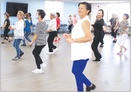 Joyful Line Dance class meets ….