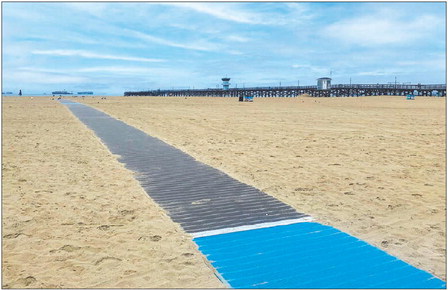 Roll down to the beach on new accessibility mats