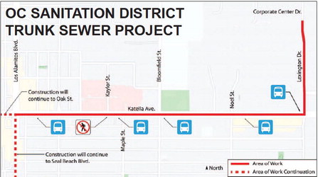 Nearby sewer  construction will  impact traffic