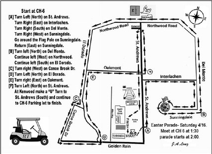 Golf Cart Easter Parade Ready to Run Saturday