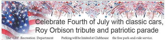 Celebrate Fourth of July with classic cars,  Roy Orbison tribute and patriotic parade