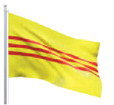 Vietnamese Heritage and Freedom flag displayed for AAPI Heritage month