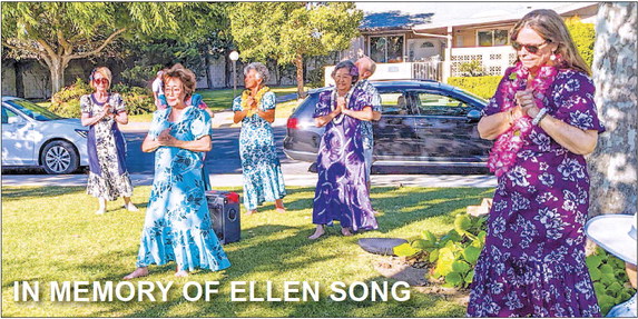 IN MEMORY OF ELLEN SONG Hui O Hula perform in memory of late LW resident