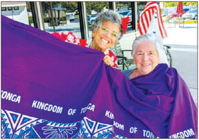 Hui O Hula receives Tonga fabric