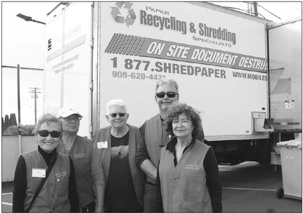 Shredding service finishes just before the storm