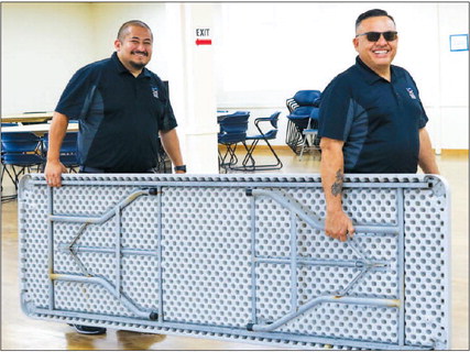 300 chairs. The setup took ….