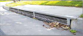Storm drains have been installed