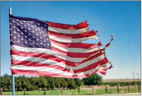 Drop off old flags to be ceremonially burned