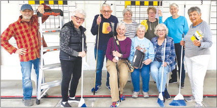 Shuffleboard Club dons Irish green for potluck