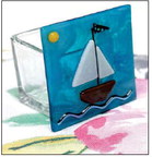 Learn how to make a fused glass  tea light holder in new class