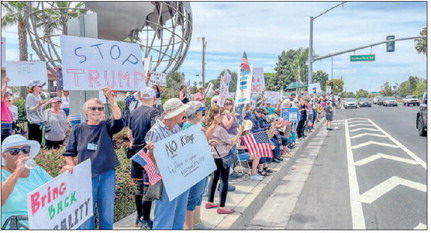Club members participate in ‘No Kings Day’
