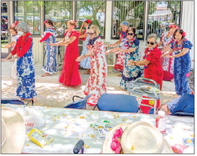 Hula dancers perform at Filipino   Association’s annual July 4 picnic