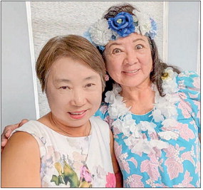 Hula dancers celebrate birthdays