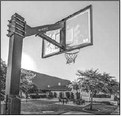 Basketball court stands ready for play