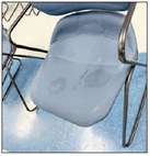 Damaged chairs will be replaced