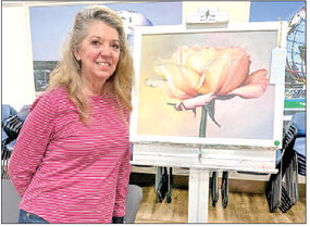 Art League meeting featured mosaic artist