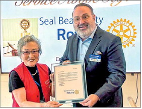 Seal Beach Rotary Club honors Anna Derby’s service