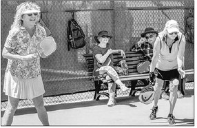 Playing pickleball offers seniors an array of benefi ts