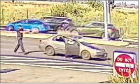 Vehicle pursuit ends at Main   Gate, causing traffic delay