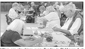 Sunday Bingo in Clubhouse 2