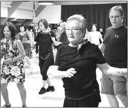 Joyful Line Dance will meet at  Amphitheater today, Sept. 24