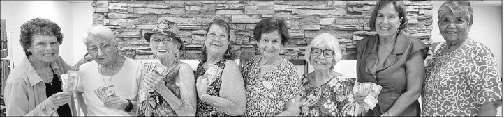 Saturday Social Bunco Club plays twice a month in Clubhouse 3 Lobby at 1:30 p.m.