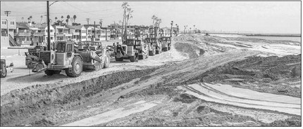 A sand berm is a ….