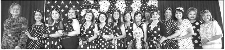 Club members danced the night away at the polka dot dream party
