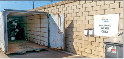 Electronic waste drop-off at Maintenance Yard requires form