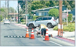 Speed bump on Golden Rain Road removed for pedestrian safety